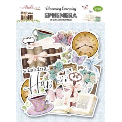 Asuka Studio Memory Place Blooming Everyday Die Cuts - Ephemera